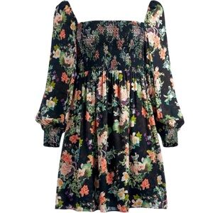 Alice + Olivia Cooper Smocked Dress